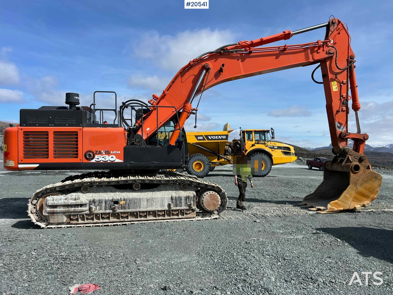 Escavadeira Hitachi zx530LCH-6 gravemaskin m/ graveskuffe. SE VIDEO: foto 8