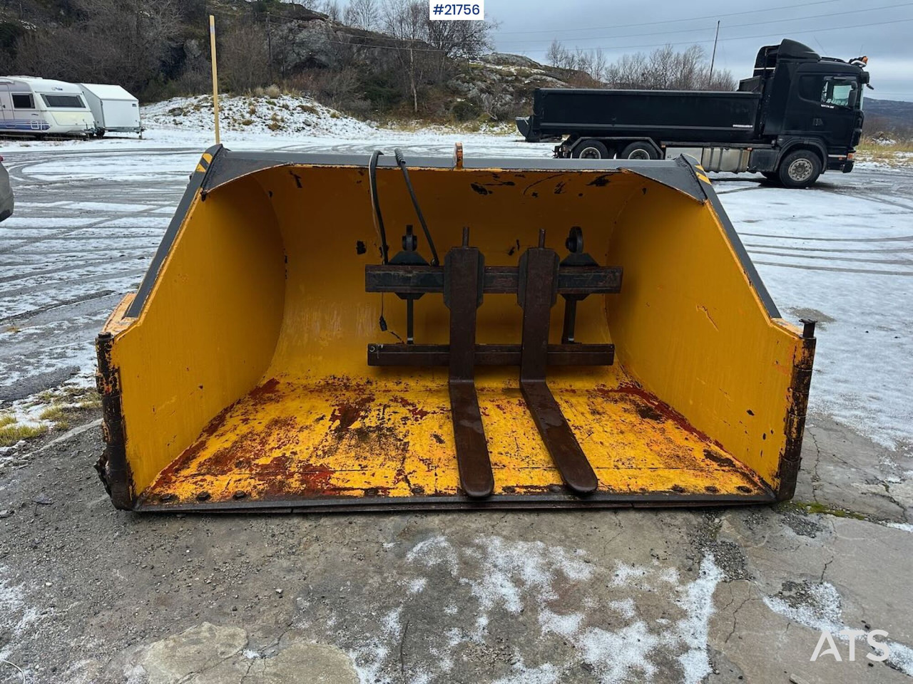 Klappvingeskuffe til hjullaster - Balde carregador: foto 1 Klappvingeskuffe til hjullaster - Balde carregador: foto 1