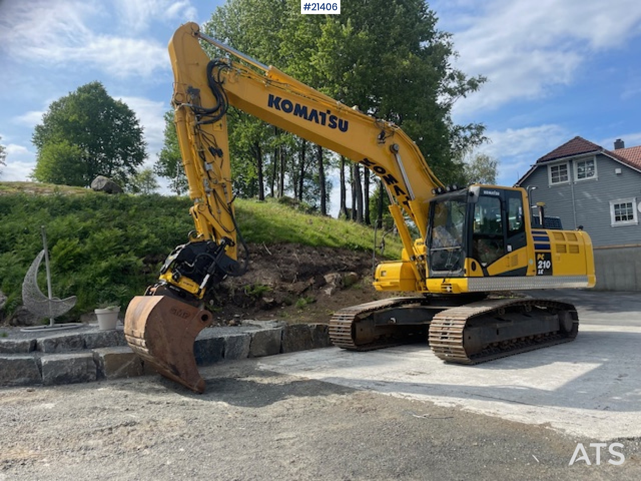 Komatsu PC210LC-11 m/Graveskuffe, pusseskuffe, rototilt og Leica gps - Escavadora de rastos: foto 3 Komatsu PC210LC-11 m/Graveskuffe, pusseskuffe, rototilt og Leica gps - Escavadora de rastos: foto 3