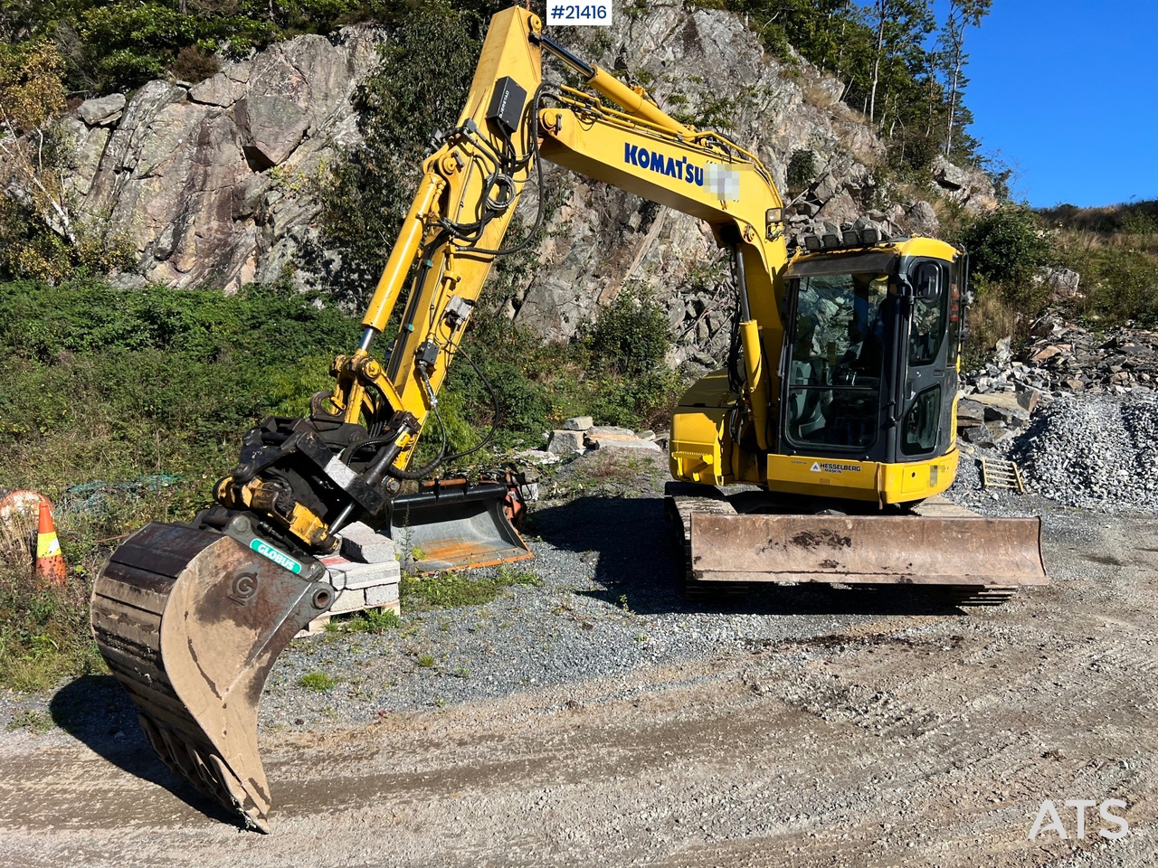 Komatsu PC78us Gravemaskin m/ Rototilt, pusseskuffe, smalskuffe og graveskuffe - Escavadora de rastos: foto 3 Komatsu PC78us Gravemaskin m/ Rototilt, pusseskuffe, smalskuffe og graveskuffe - Escavadora de rastos: foto 3