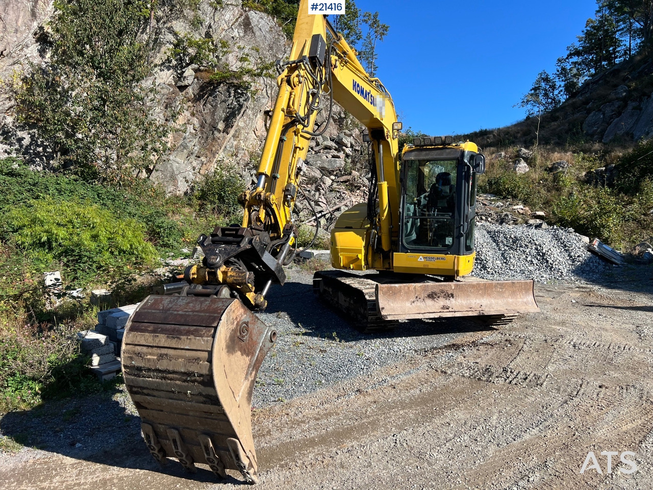 Komatsu PC78us Gravemaskin m/ Rototilt, pusseskuffe, smalskuffe og graveskuffe - Escavadora de rastos: foto 4 Komatsu PC78us Gravemaskin m/ Rototilt, pusseskuffe, smalskuffe og graveskuffe - Escavadora de rastos: foto 4
