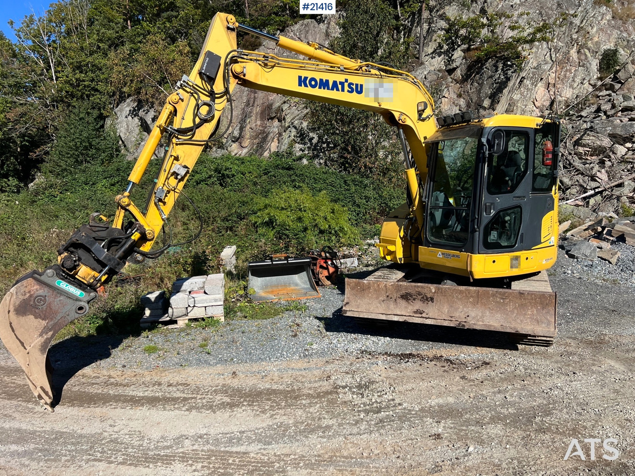 Komatsu PC78us Gravemaskin m/ Rototilt, pusseskuffe, smalskuffe og graveskuffe - Escavadora de rastos: foto 2 Komatsu PC78us Gravemaskin m/ Rototilt, pusseskuffe, smalskuffe og graveskuffe - Escavadora de rastos: foto 2