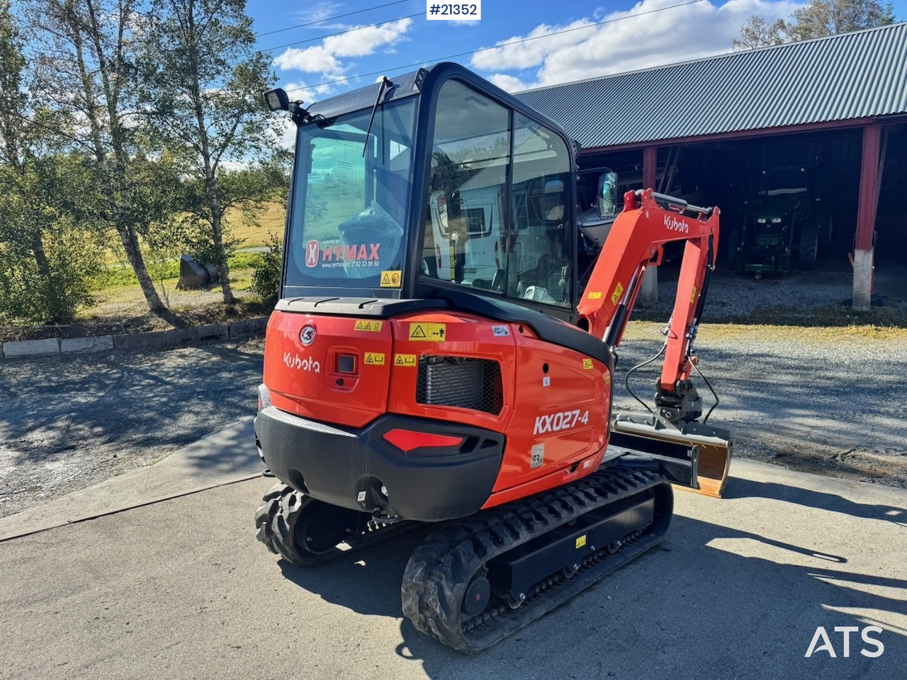 Kubota KX027-4 - Mini escavadeira: foto 5 Kubota KX027-4 - Mini escavadeira: foto 5
