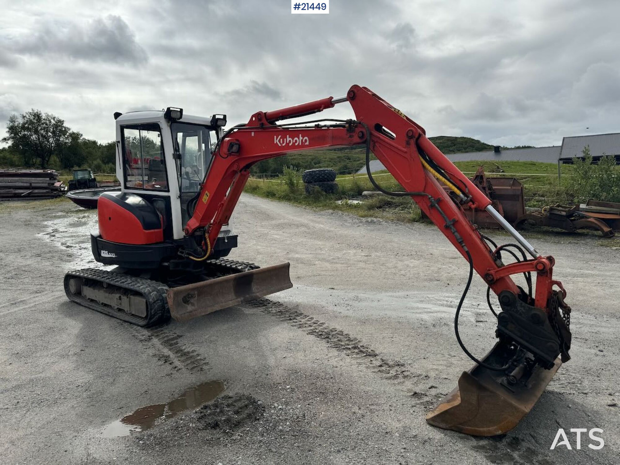 Mini escavadeira Kubota U35-3: foto 7 Mini escavadeira Kubota U35-3: foto 7