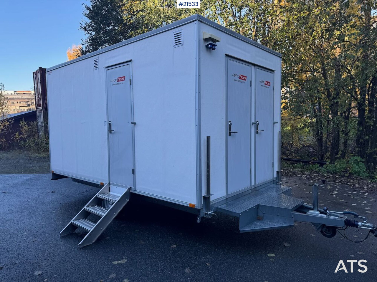 Letthus brakke - Casa contentor, Reboque: foto 1 Letthus brakke - Casa contentor, Reboque: foto 1