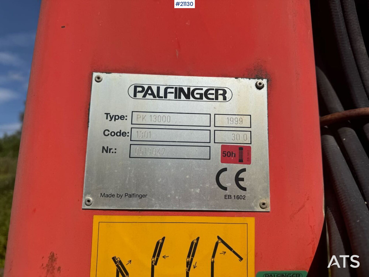 Grua para camião para Camião Palfinger PK 13000: foto 7