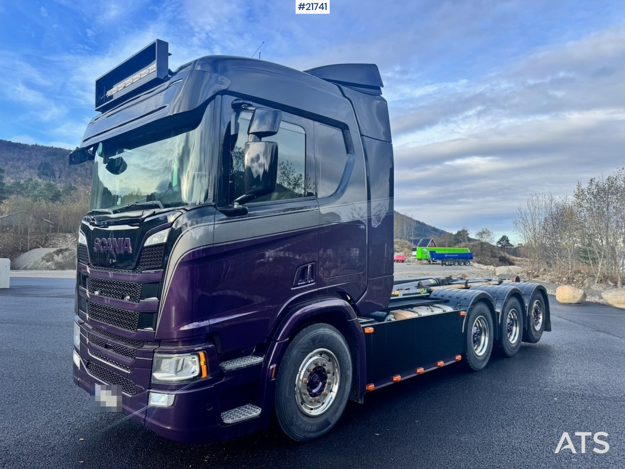 Scania 2018 Scania R580 Tridem Krokbil m/ Kranhydraulikk. Nylakkert! - Camião polibenne: foto 2 Scania 2018 Scania R580 Tridem Krokbil m/ Kranhydraulikk. Nylakkert! - Camião polibenne: foto 2