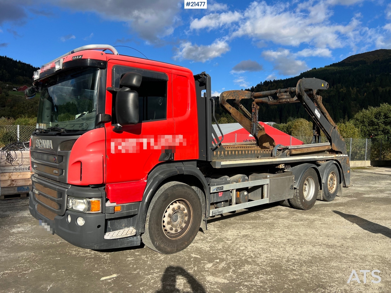 Scania P360 Liftdumper m/ rotator - Camião transportador de contêineres/ Caixa móvel: foto 1 Scania P360 Liftdumper m/ rotator - Camião transportador de contêineres/ Caixa móvel: foto 1