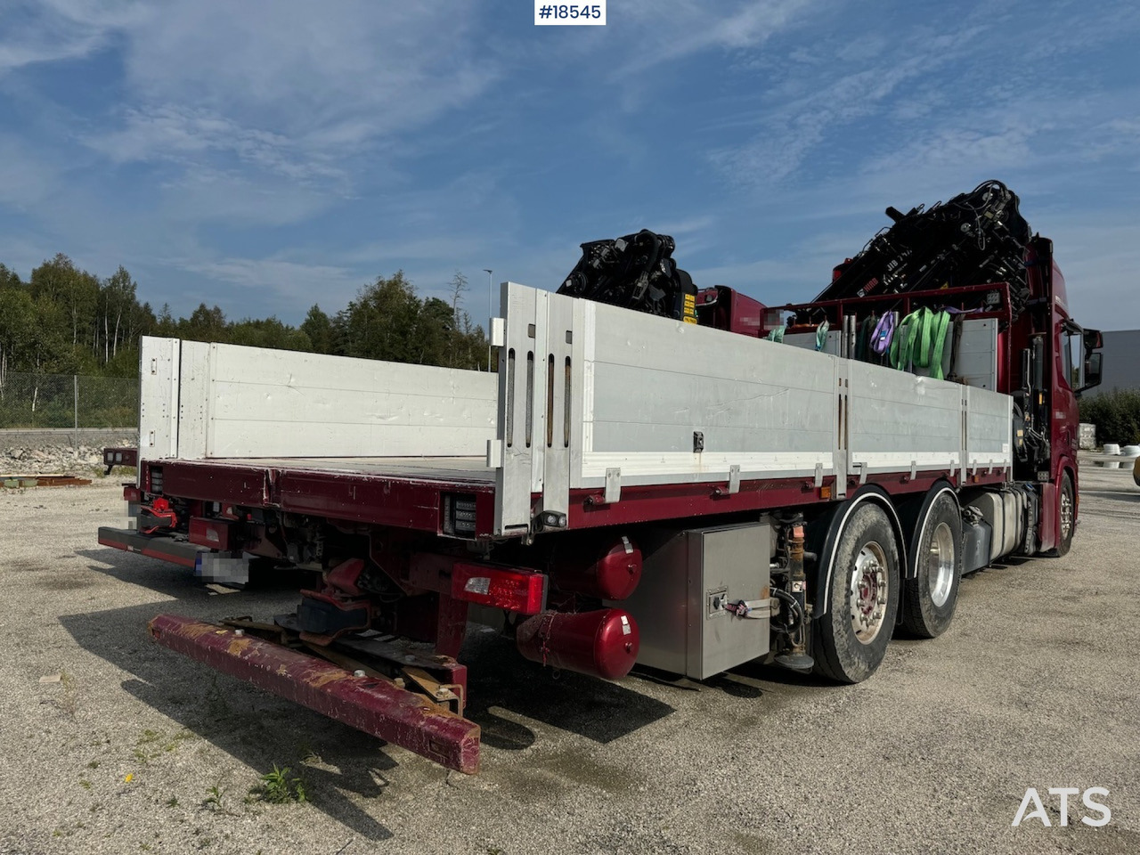 Scania R500 - Camião de caixa aberta/ Plataforma, Camião grua: foto 3 Scania R500 - Camião de caixa aberta/ Plataforma, Camião grua: foto 3