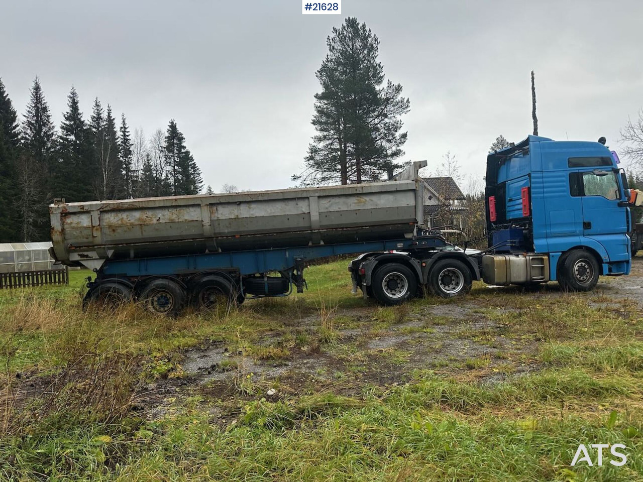 MAN TGA 28.530 6x2 trekkvogn m/ 1987 L.A.G Bree 3 akslet tippsemi SE VIDEO - Tractor: foto 2 MAN TGA 28.530 6x2 trekkvogn m/ 1987 L.A.G Bree 3 akslet tippsemi SE VIDEO - Tractor: foto 2