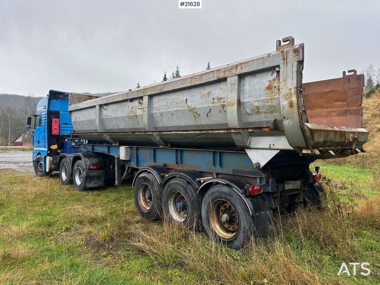 MAN TGA 28.530 6x2 trekkvogn m/ 1987 L.A.G Bree 3 akslet tippsemi SE VIDEO - Tractor: foto 5 MAN TGA 28.530 6x2 trekkvogn m/ 1987 L.A.G Bree 3 akslet tippsemi SE VIDEO - Tractor: foto 5
