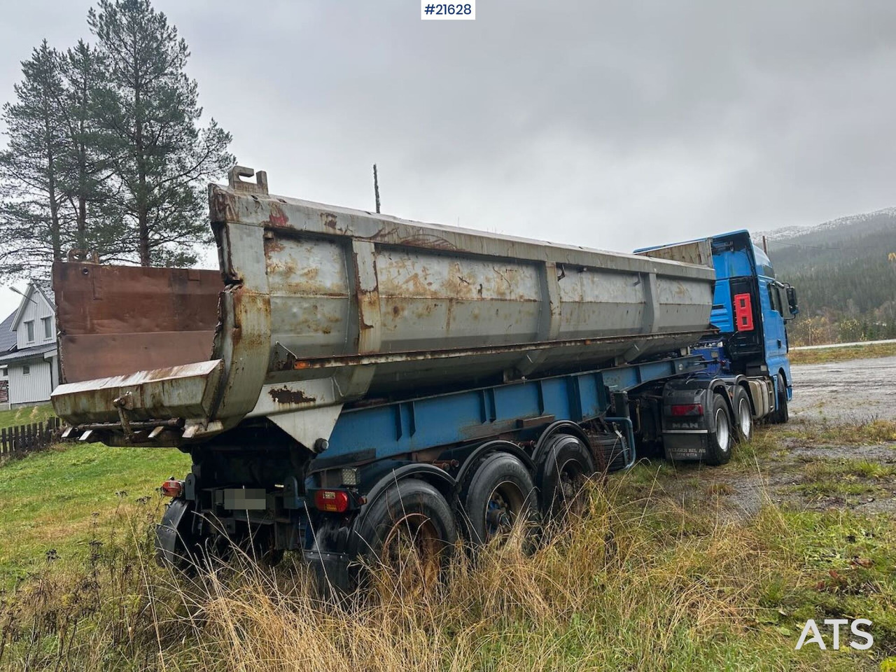 MAN TGA 28.530 6x2 trekkvogn m/ 1987 L.A.G Bree 3 akslet tippsemi SE VIDEO - Tractor: foto 3 MAN TGA 28.530 6x2 trekkvogn m/ 1987 L.A.G Bree 3 akslet tippsemi SE VIDEO - Tractor: foto 3