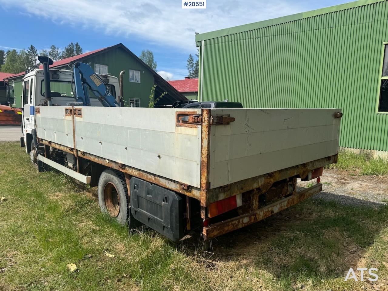 Volvo FL4 - Camião de caixa aberta/ Plataforma, Camião grua: foto 3 Volvo FL4 - Camião de caixa aberta/ Plataforma, Camião grua: foto 3