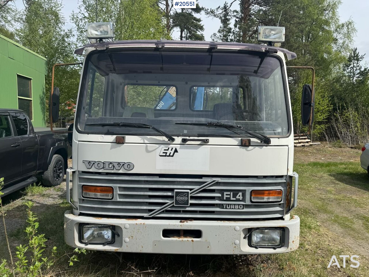 Camião de caixa aberta/ Plataforma, Camião grua Volvo FL4: foto 8