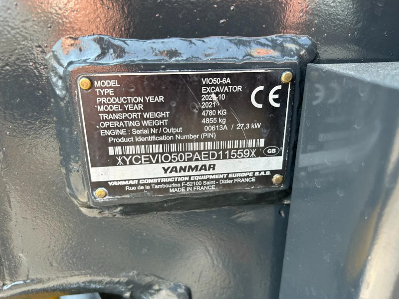 Yanmar VI 050-6 Mini graver - Mini escavadeira: foto 5 Yanmar VI 050-6 Mini graver - Mini escavadeira: foto 5