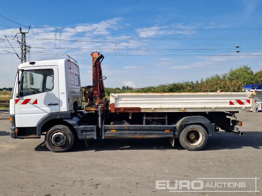 1999 Mercedes Atego - Camião de caixa aberta/ Plataforma, Camião grua: foto 2 1999 Mercedes Atego - Camião de caixa aberta/ Plataforma, Camião grua: foto 2