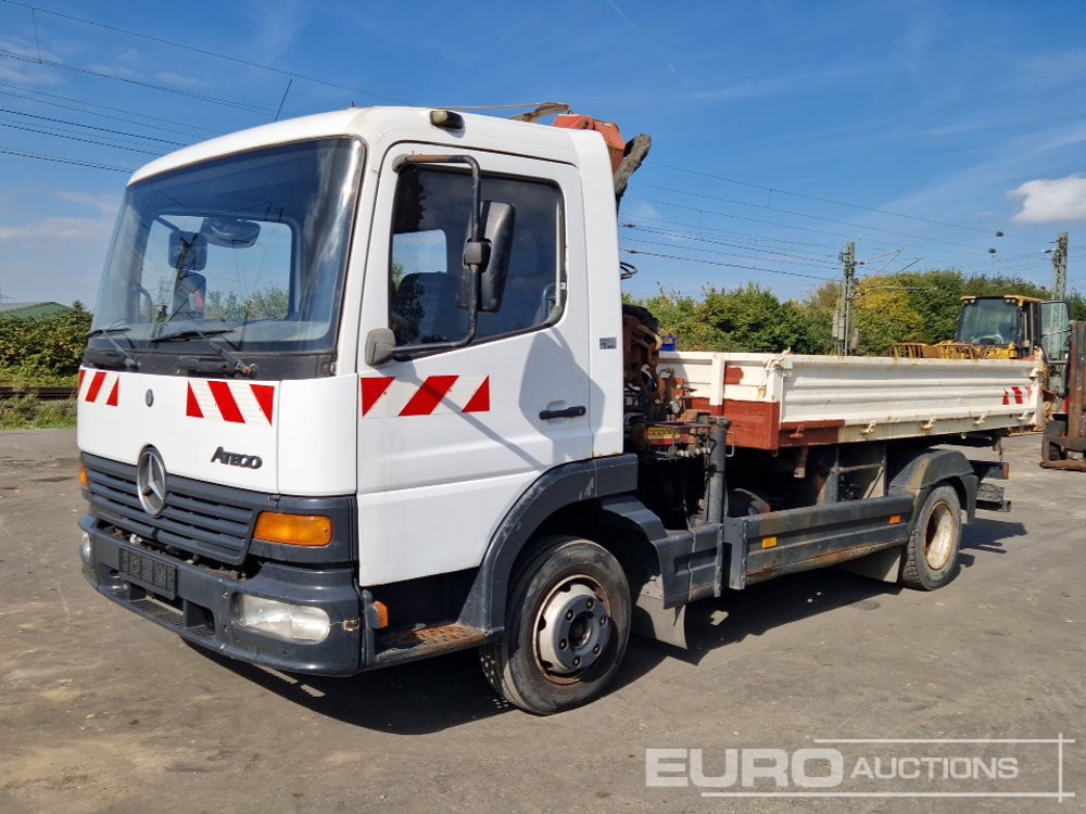 1999 Mercedes Atego - Camião de caixa aberta/ Plataforma, Camião grua: foto 1 1999 Mercedes Atego - Camião de caixa aberta/ Plataforma, Camião grua: foto 1