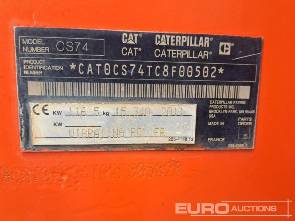 2011 CAT CS74 - Rolo: foto 5 2011 CAT CS74 - Rolo: foto 5