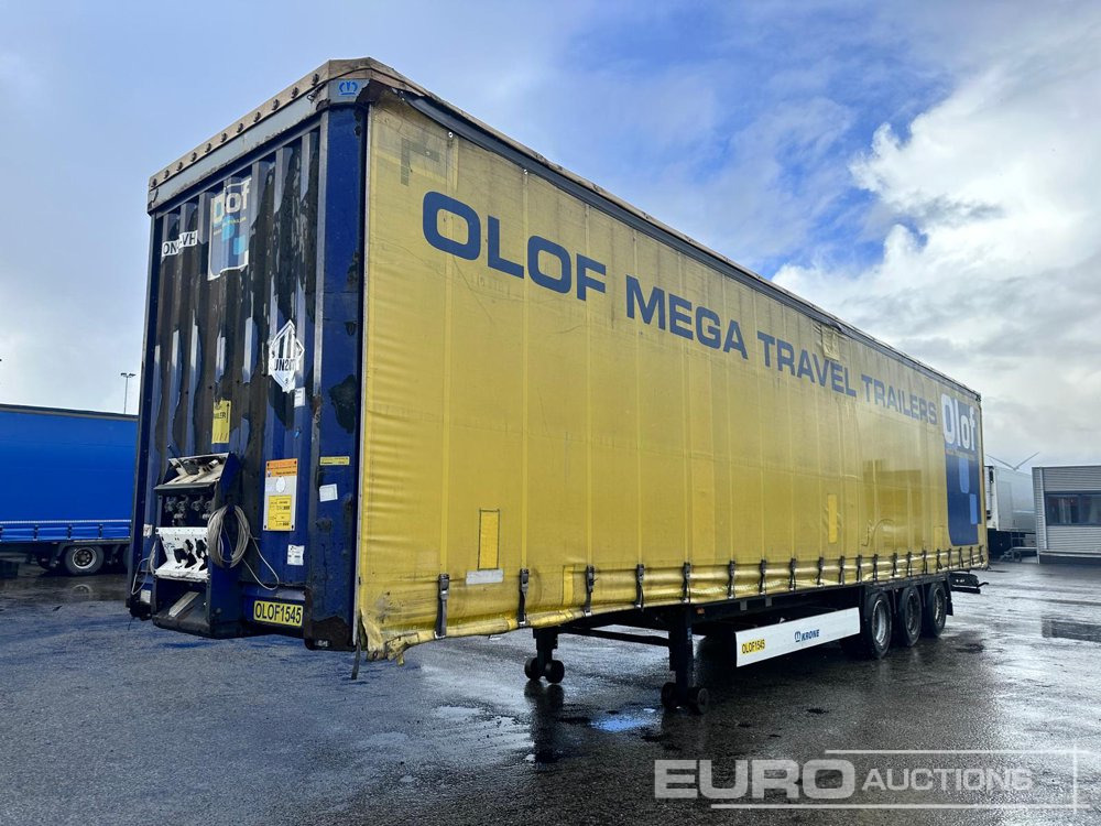 2015 Krone Mega Liner, Curtainsider, 3 Axle (Dutch Reg. Docs)(Selling Offsite from Krone Used Yard Moerdijk, Netherlands) - Semi-reboque de lona: foto 1 2015 Krone Mega Liner, Curtainsider, 3 Axle (Dutch Reg. Docs)(Selling Offsite from Krone Used Yard Moerdijk, Netherlands) - Semi-reboque de lona: foto 1
