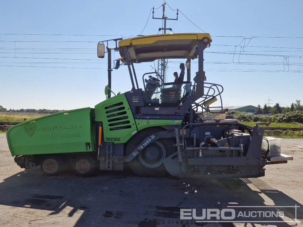 2017 Vögele 1183/SUPER 1603-3I Wheeled Asphalt Paver, Vogële AB 500-3 Screed (Levelling Equipment in Office) - Acabadora: foto 2 2017 Vögele 1183/SUPER 1603-3I Wheeled Asphalt Paver, Vogële AB 500-3 Screed (Levelling Equipment in Office) - Acabadora: foto 2