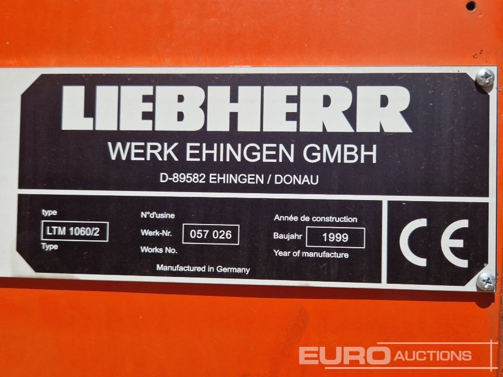 Grua móvel Liebherr LTM1060-2: foto 35