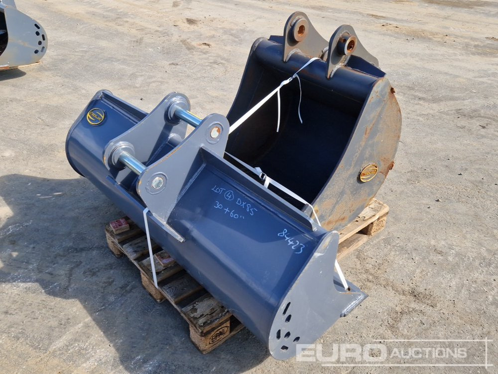 Unused Strickland 60" Ditching, 30" Digging Buckets, 45mm Pin to suit Doosan DX85 (2 of) - Balde: foto 3 Unused Strickland 60" Ditching, 30" Digging Buckets, 45mm Pin to suit Doosan DX85 (2 of) - Balde: foto 3