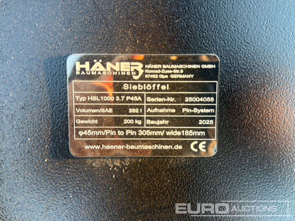 Unused 2025 Häner HSL1000 3.7 P45A - Balde: foto 5 Unused 2025 Häner HSL1000 3.7 P45A - Balde: foto 5