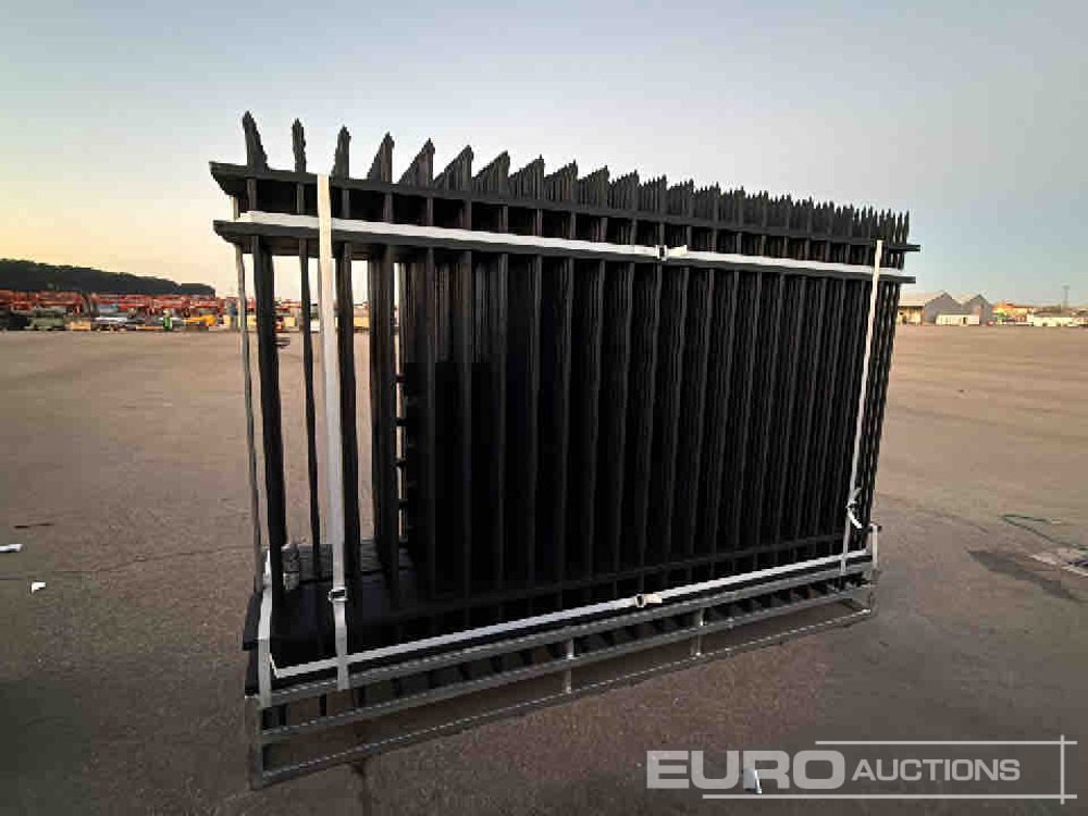 Unused 2025 KMY Industrial Iron Site Fence, Qty (20 of) Fence Panels, (21 of) Posts (W10XH6') Powder Coated Surface - Ferramenta/ Equipamento: foto 5 Unused 2025 KMY Industrial Iron Site Fence, Qty (20 of) Fence Panels, (21 of) Posts (W10XH6') Powder Coated Surface - Ferramenta/ Equipamento: foto 5