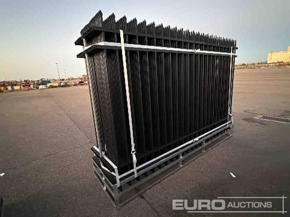 Unused 2025 KMY Industrial Iron Site Fence, Qty (20 of) Fence Panels, (21 of) Posts (W10XH6') Powder Coated Surface - Ferramenta/ Equipamento: foto 4 Unused 2025 KMY Industrial Iron Site Fence, Qty (20 of) Fence Panels, (21 of) Posts (W10XH6') Powder Coated Surface - Ferramenta/ Equipamento: foto 4