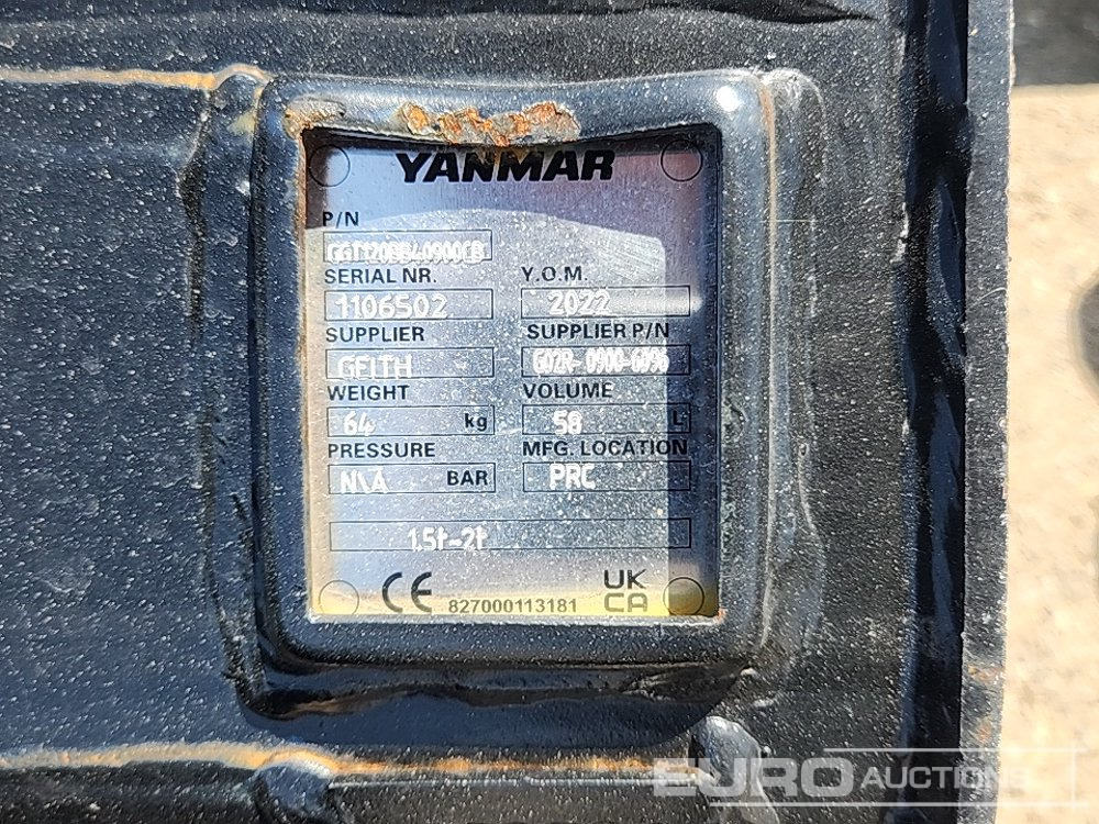 Balde novo Unused Yanmar G02R-0900-6096: foto 7