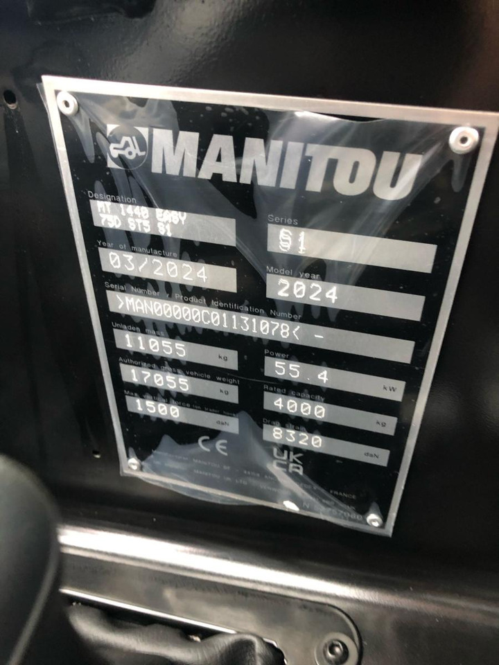 MANITOU MT1440 / 2024 - Empilhador telescópico: foto 5 MANITOU MT1440 / 2024 - Empilhador telescópico: foto 5