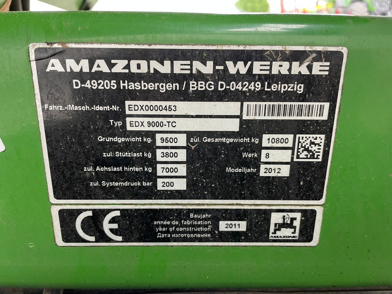 Amazone EDX 9000-TC - Semeadeira: foto 2 Amazone EDX 9000-TC - Semeadeira: foto 2