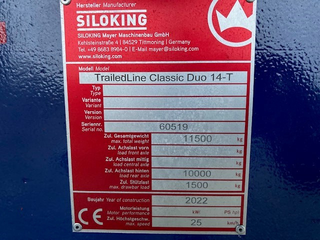 Mayer Siloking TrailedLine Classic Duo 14-T - Misturadora Alimentadora: foto 2 Mayer Siloking TrailedLine Classic Duo 14-T - Misturadora Alimentadora: foto 2