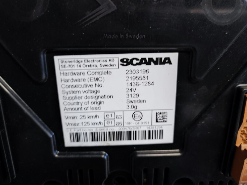 Scania EURO 6 - Painel de instrumentos para Camião: foto 3 Scania EURO 6 - Painel de instrumentos para Camião: foto 3
