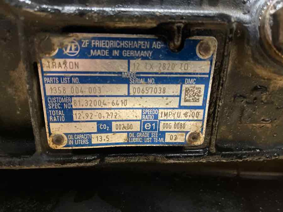MAN GEARBOX 12TX2820 TO // 81.32004-6410 - Caixa de velocidade para Camião: foto 3 MAN GEARBOX 12TX2820 TO // 81.32004-6410 - Caixa de velocidade para Camião: foto 3