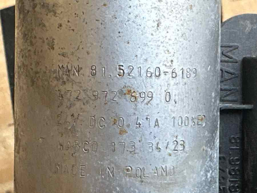 MAN MAGNET VALVE 81.52160-6189 - Válvula de freio para Camião: foto 3 MAN MAGNET VALVE 81.52160-6189 - Válvula de freio para Camião: foto 3