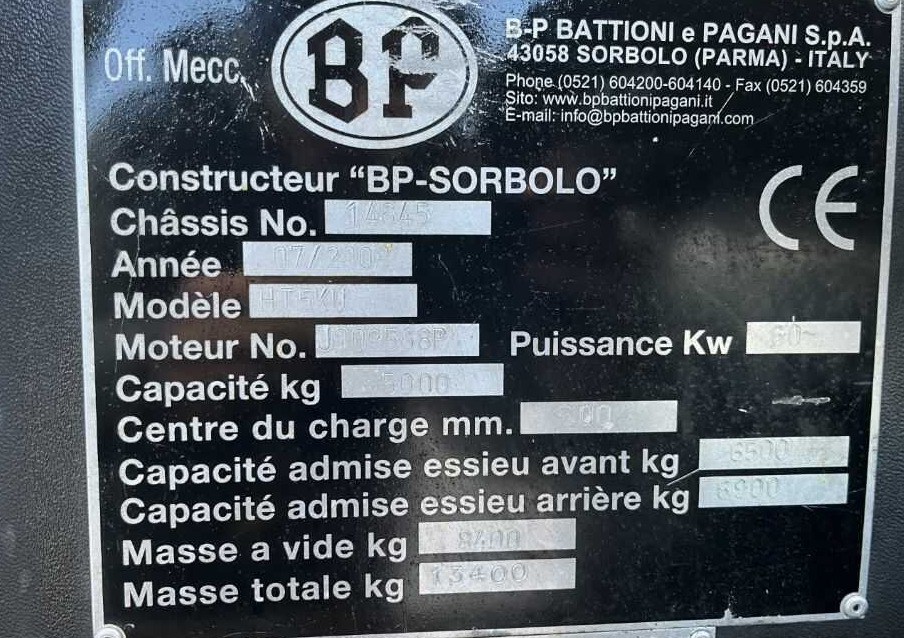 B-P Battioni e Pagani HT5KU - Empilhador lateral: foto 4 B-P Battioni e Pagani HT5KU - Empilhador lateral: foto 4