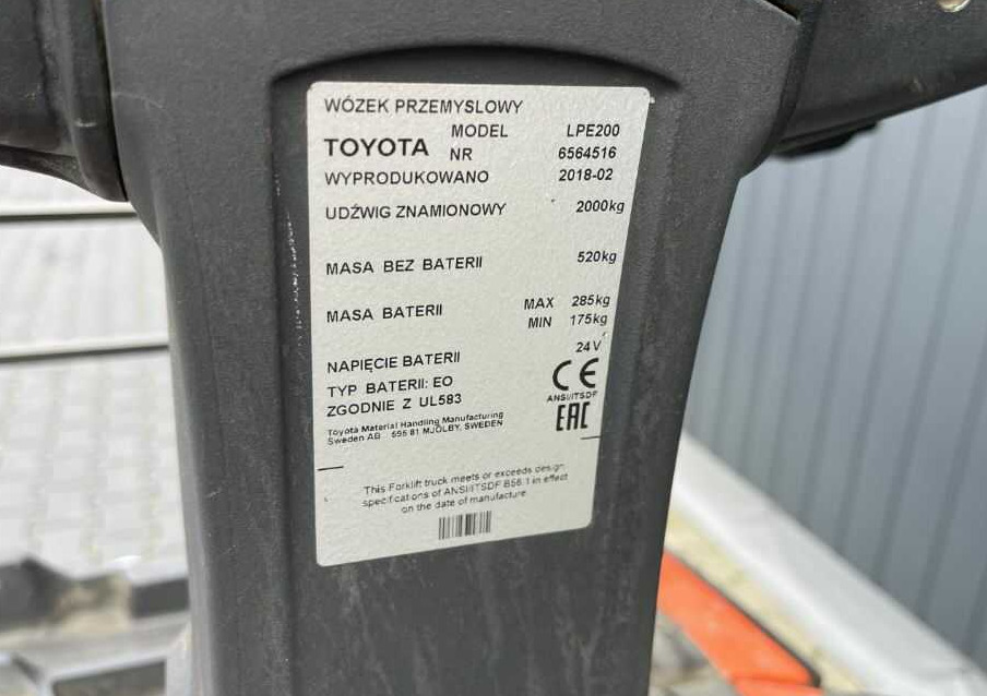 BT LPE200 - Porta-palete: foto 4 BT LPE200 - Porta-palete: foto 4