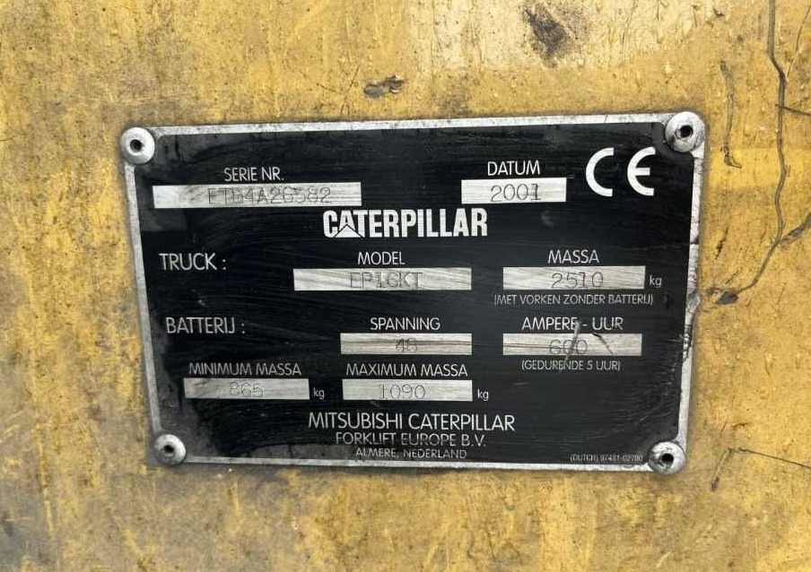 CAT Lift Trucks EP16KT - Empilhador elétrico: foto 4 CAT Lift Trucks EP16KT - Empilhador elétrico: foto 4