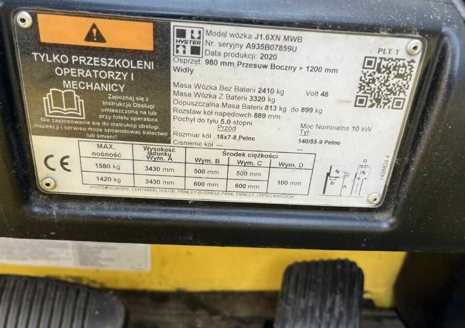 Hyster J1.6XN - Empilhador elétrico: foto 4 Hyster J1.6XN - Empilhador elétrico: foto 4