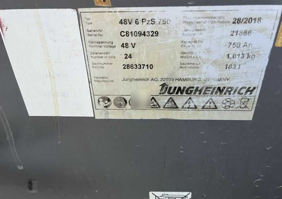 Jungheinrich EFG220 - Empilhador elétrico: foto 5 Jungheinrich EFG220 - Empilhador elétrico: foto 5