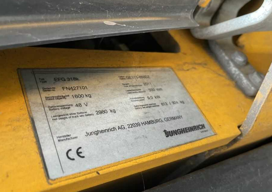 Jungheinrich EFG318k - Empilhador elétrico: foto 4 Jungheinrich EFG318k - Empilhador elétrico: foto 4