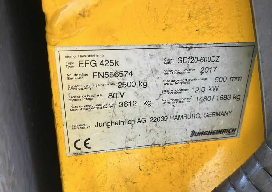 Jungheinrich EFG425k - Empilhador elétrico: foto 4 Jungheinrich EFG425k - Empilhador elétrico: foto 4