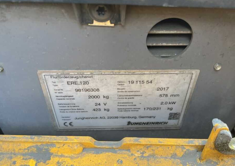 Jungheinrich ERE120 - Stacker: foto 4 Jungheinrich ERE120 - Stacker: foto 4