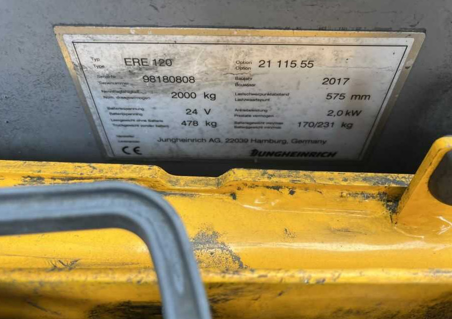 Jungheinrich ERE120 - Stacker: foto 4 Jungheinrich ERE120 - Stacker: foto 4