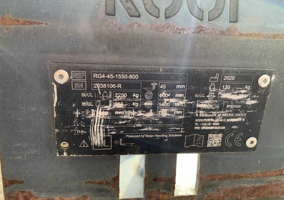 Kooi RG4-45-1550 - Lança para Equipamento de movimentação: foto 3 Kooi RG4-45-1550 - Lança para Equipamento de movimentação: foto 3