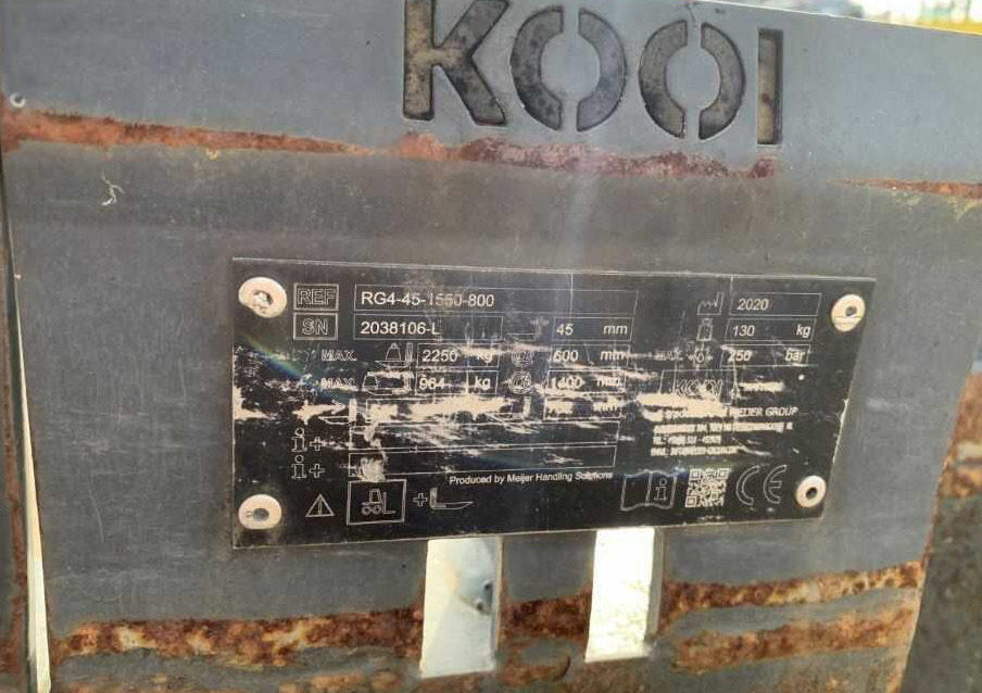 Kooi RG4-45-1550 - Lança para Equipamento de movimentação: foto 4 Kooi RG4-45-1550 - Lança para Equipamento de movimentação: foto 4