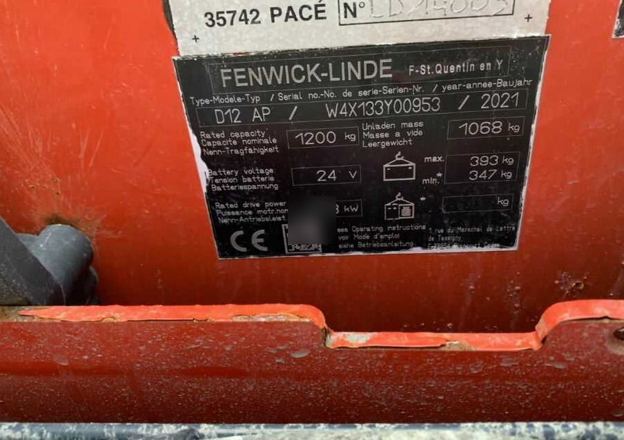 Linde D12AP - Stacker: foto 4 Linde D12AP - Stacker: foto 4