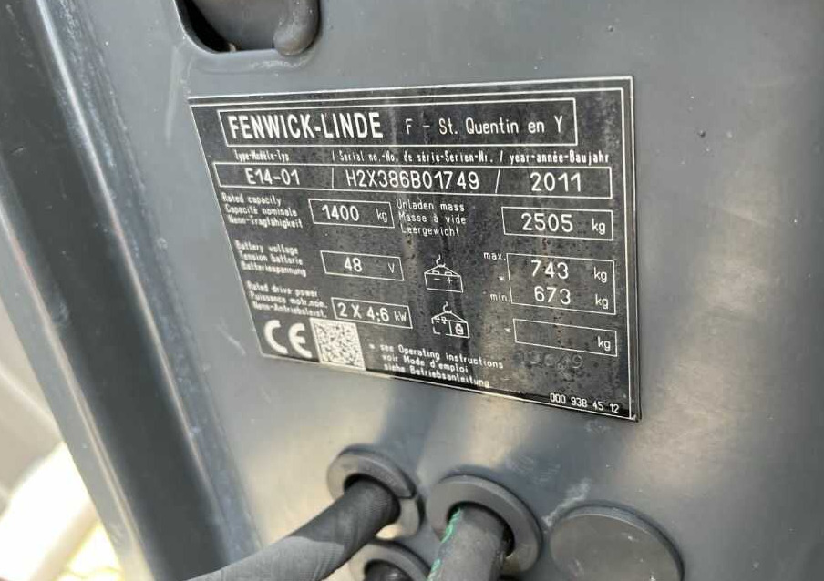 Linde E14-01 - Empilhador elétrico: foto 4 Linde E14-01 - Empilhador elétrico: foto 4