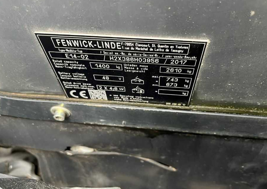 Linde E14-02 - Empilhador elétrico: foto 4 Linde E14-02 - Empilhador elétrico: foto 4